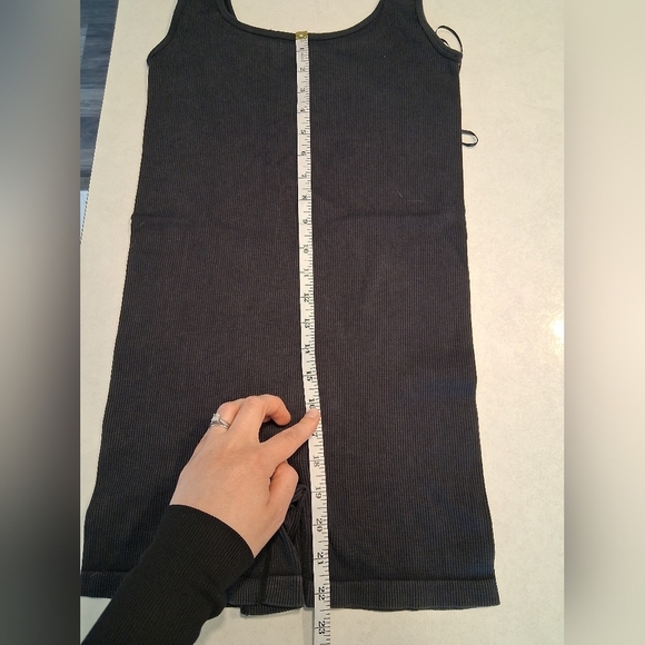 Gypsy + Jade/ Black Ribbed Sleeveless Romper/ Size US S/M - Picture 4 of 8